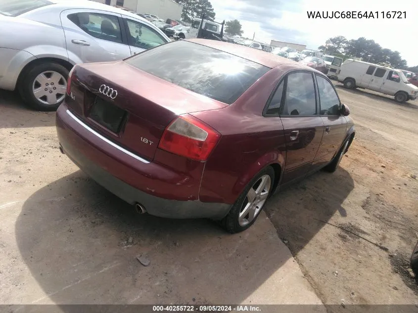 WAUJC68E64A116721 2004 Audi A4 1.8T