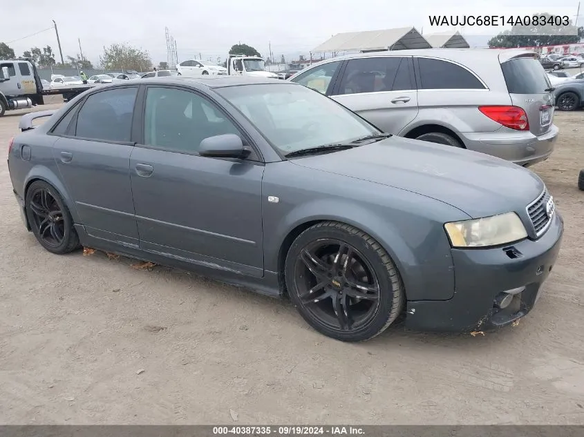 WAUJC68E14A083403 2004 Audi A4 1.8T