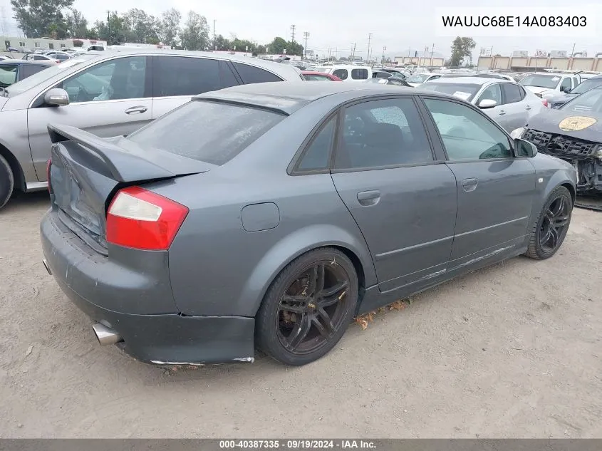 WAUJC68E14A083403 2004 Audi A4 1.8T