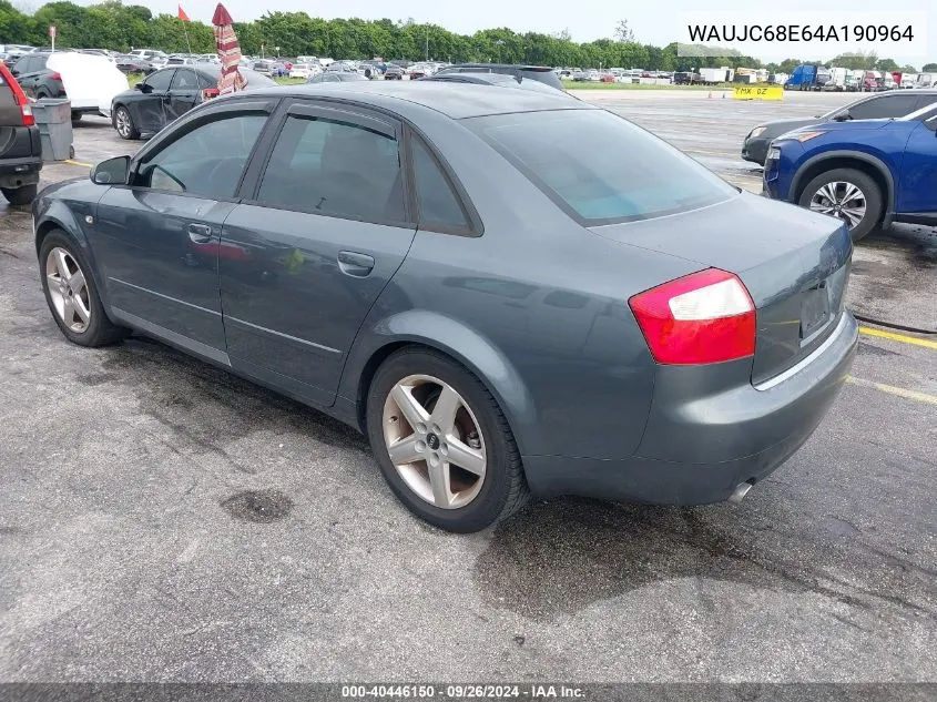 WAUJC68E64A190964 2004 Audi A4 1.8T