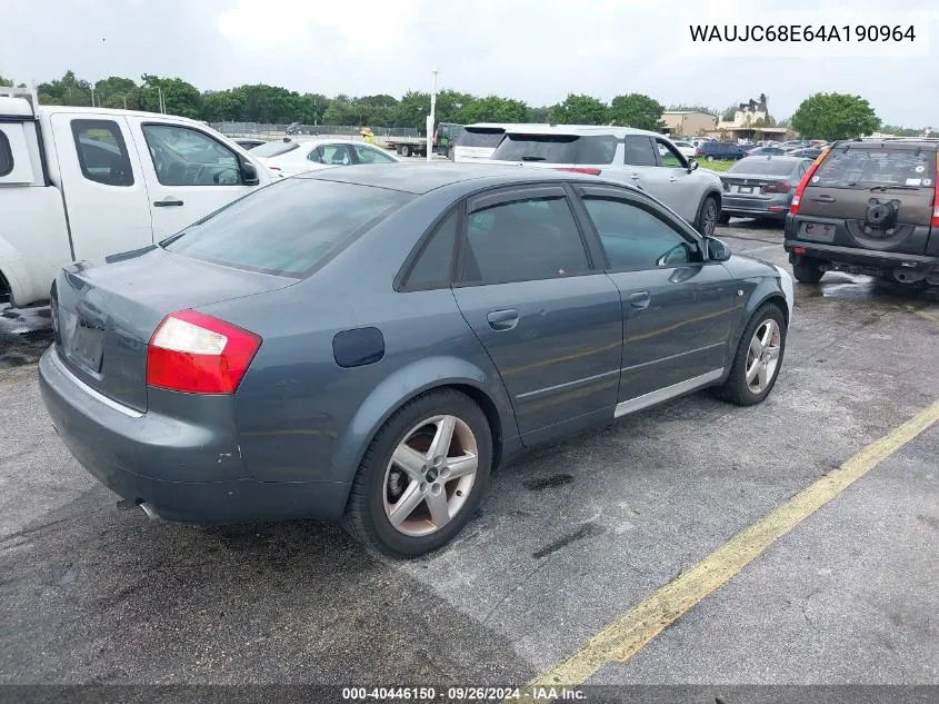 WAUJC68E64A190964 2004 Audi A4 1.8T