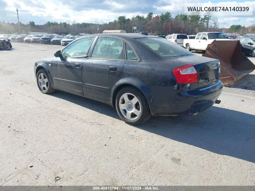 WAULC68E74A140339 2004 Audi A4 1.8T