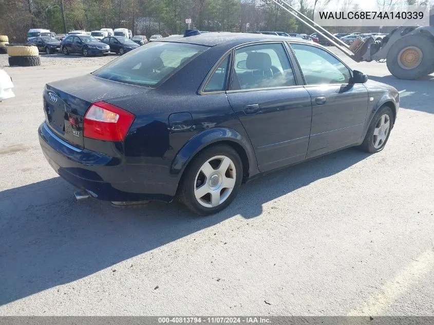 WAULC68E74A140339 2004 Audi A4 1.8T