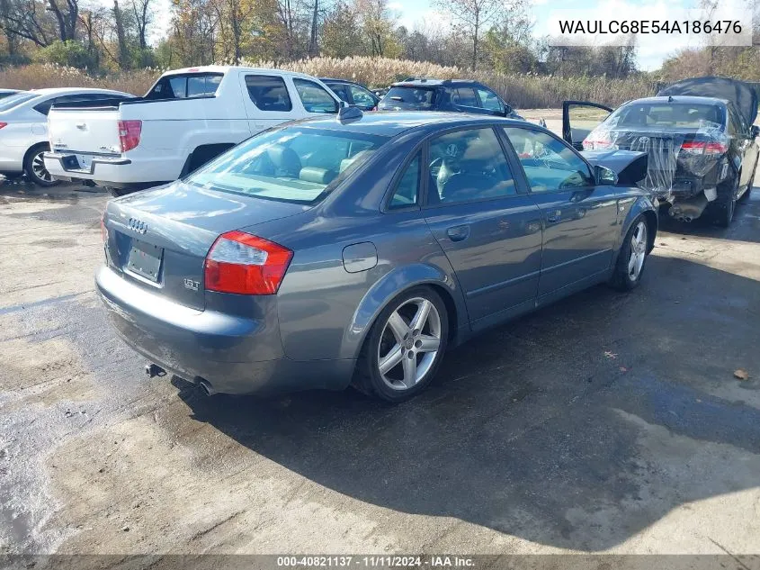 2004 Audi A4 1.8T VIN: WAULC68E54A186476 Lot: 40821137