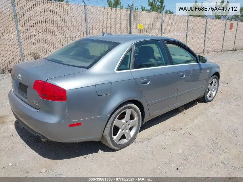 WAUDF68E75A449712 2005 Audi A4 2.0T