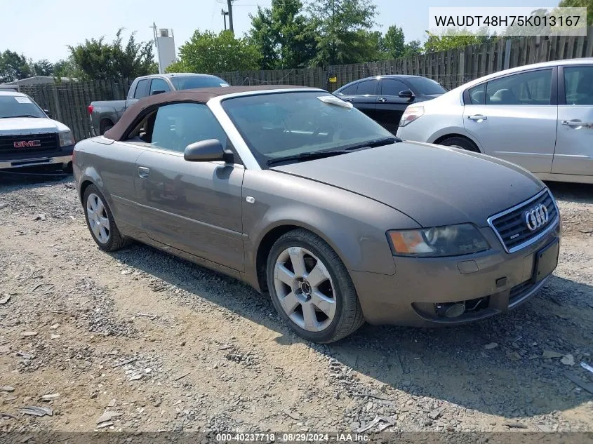 WAUDT48H75K013167 2005 Audi A4 3.0