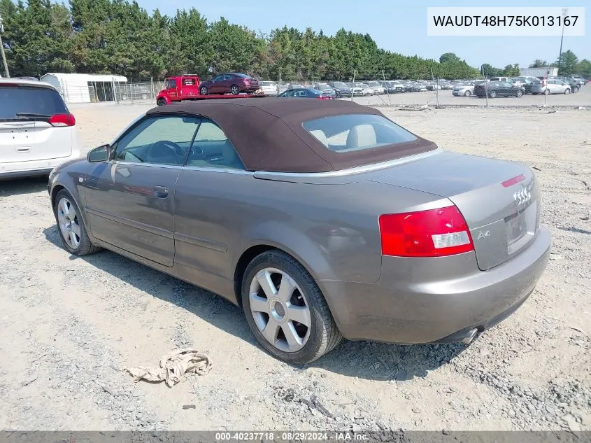 WAUDT48H75K013167 2005 Audi A4 3.0