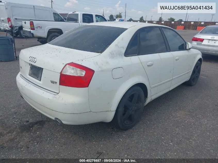 2005 Audi A4 1.8T/1.8T Special Edition VIN: WAUJC68E95A041434 Lot: 40279887