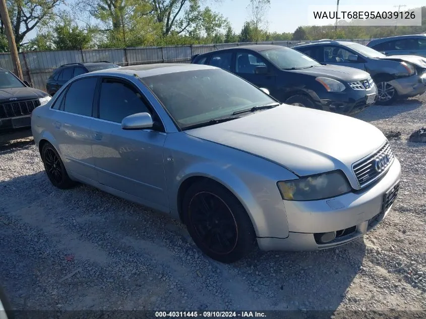 2005 Audi A4 3.0 VIN: WAULT68E95A039126 Lot: 40311445