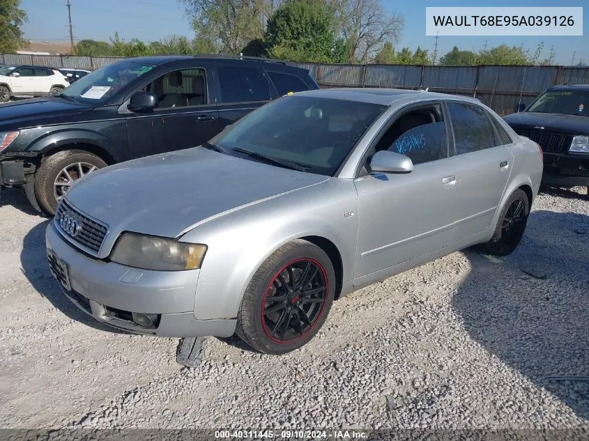 2005 Audi A4 3.0 VIN: WAULT68E95A039126 Lot: 40311445