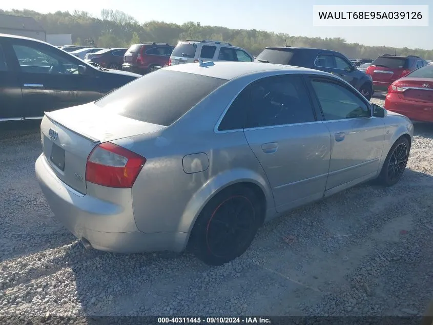 WAULT68E95A039126 2005 Audi A4 3.0