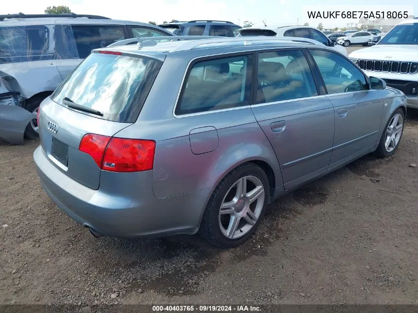 WAUKF68E75A518065 2005 Audi A4 2.0T Avant