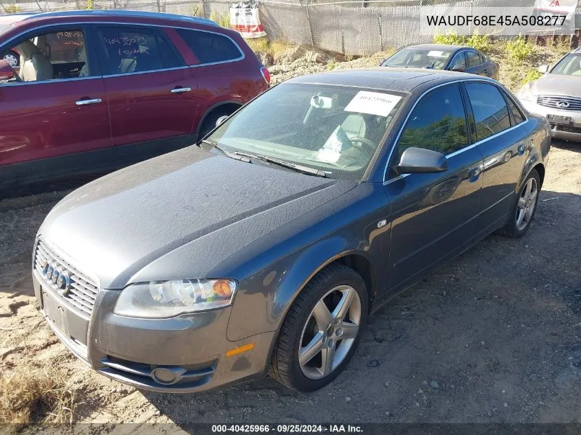 2005 Audi A4 2.0T VIN: WAUDF68E45A508277 Lot: 40425966