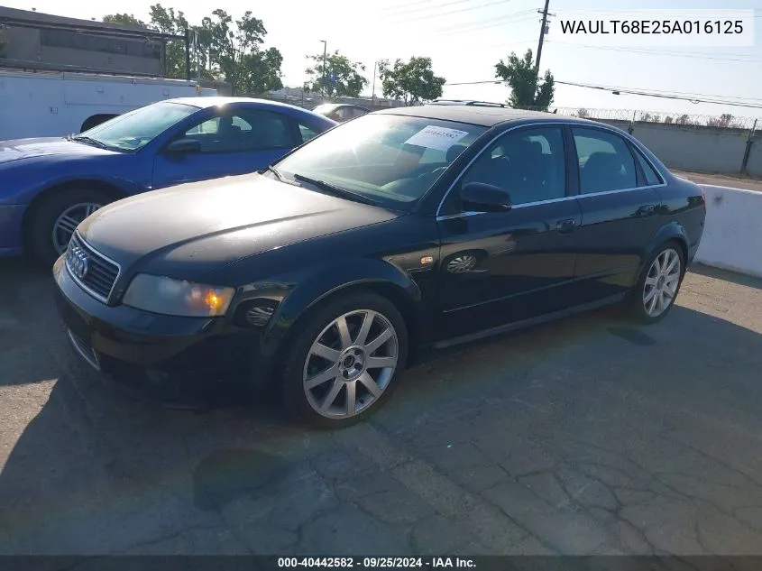 2005 Audi A4 3.0 VIN: WAULT68E25A016125 Lot: 40442582