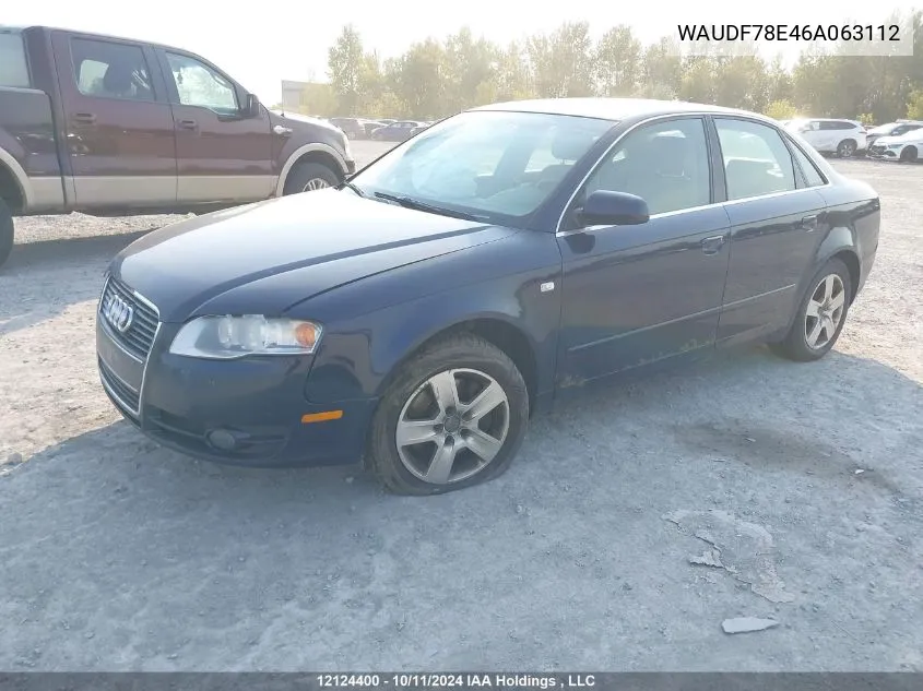 WAUDF78E46A063112 2006 Audi A4