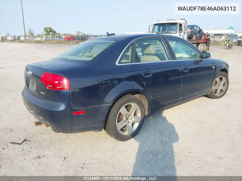 WAUDF78E46A063112 2006 Audi A4