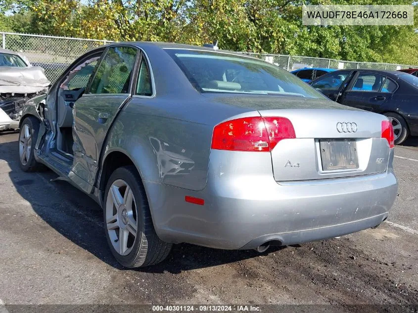 WAUDF78E46A172668 2006 Audi A4 2.0T