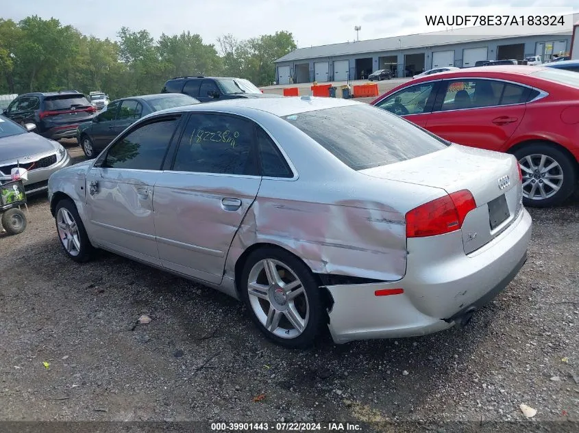 WAUDF78E37A183324 2007 Audi A4 2.0T