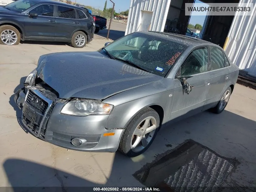 2007 Audi A4 3.2 VIN: WAUDH78E47A185383 Lot: 40025082