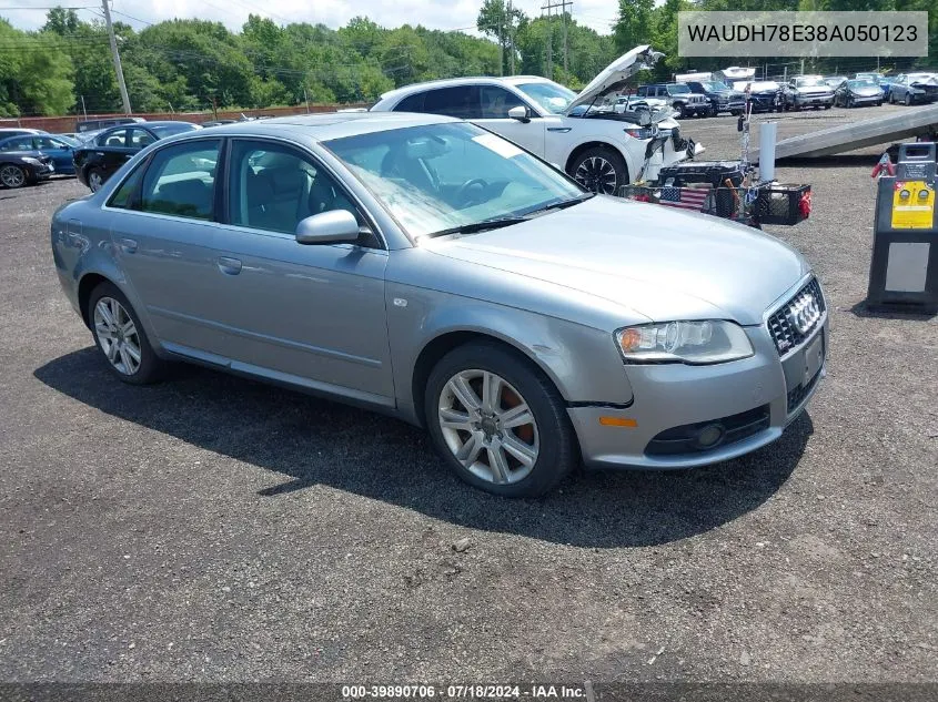 2008 Audi A4 3.2 VIN: WAUDH78E38A050123 Lot: 39890706