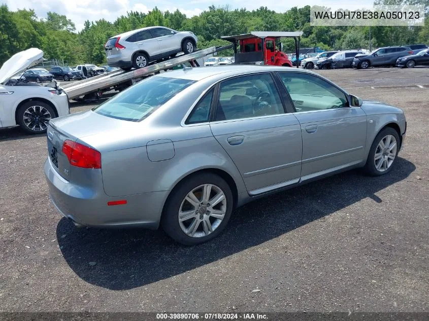 WAUDH78E38A050123 2008 Audi A4 3.2