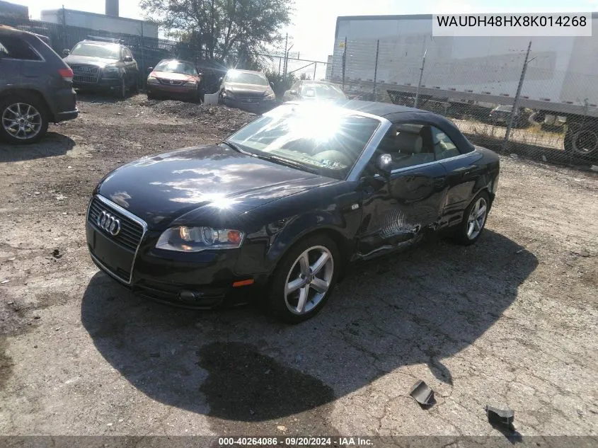 WAUDH48HX8K014268 2008 Audi A4 3.2