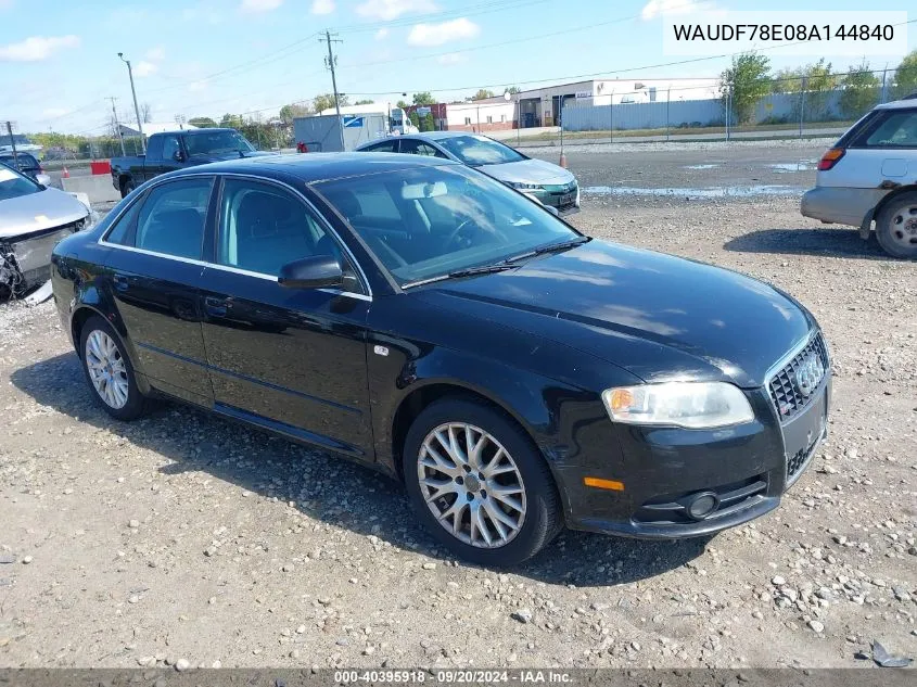 WAUDF78E08A144840 2008 Audi A4 2.0T/2.0T Special Edition