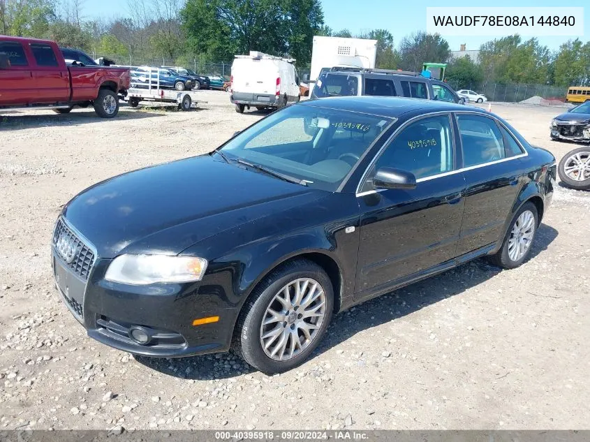 WAUDF78E08A144840 2008 Audi A4 2.0T/2.0T Special Edition