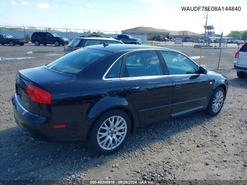 WAUDF78E08A144840 2008 Audi A4 2.0T/2.0T Special Edition