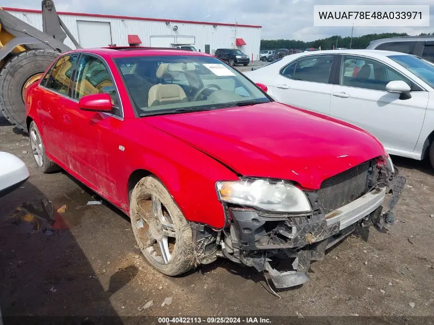 WAUAF78E48A033971 2008 Audi A4 2.0T