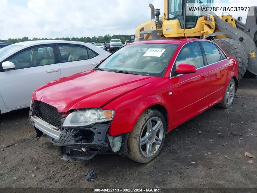 WAUAF78E48A033971 2008 Audi A4 2.0T