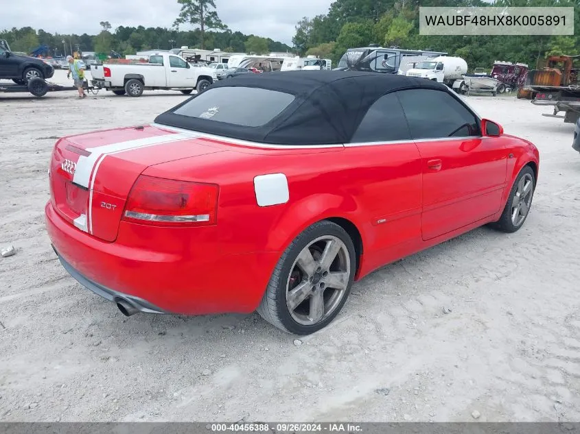 WAUBF48HX8K005891 2008 Audi A4 2.0T