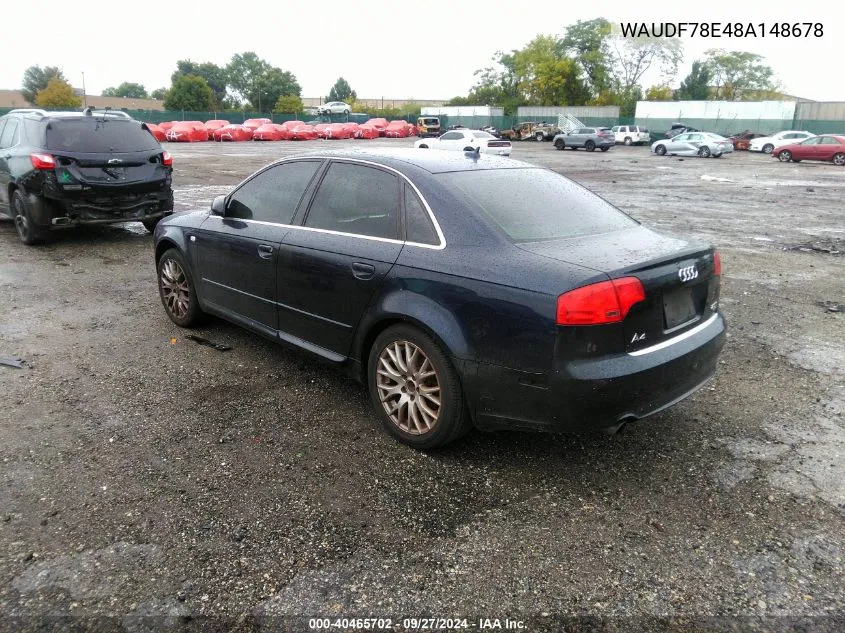 WAUDF78E48A148678 2008 Audi A4 2.0T/2.0T Special Edition