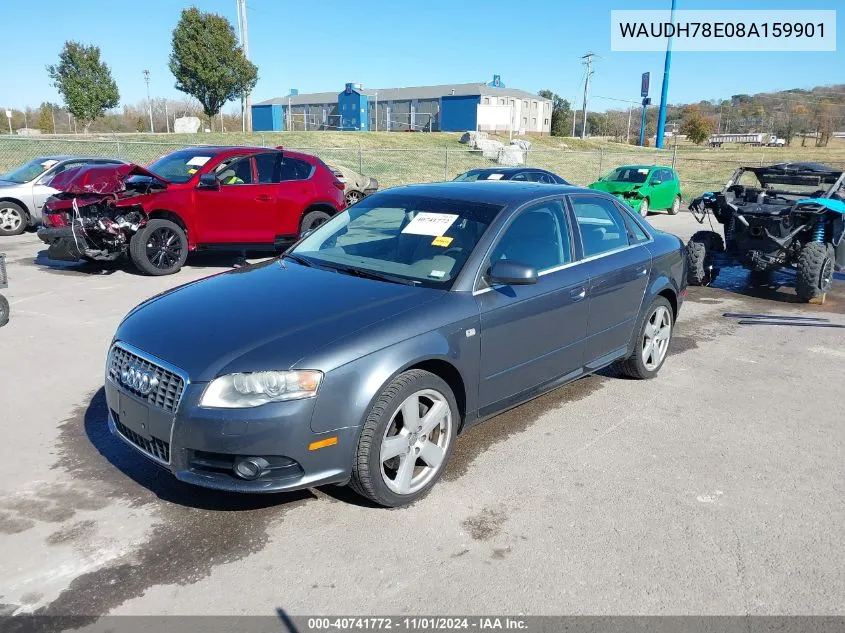 2008 Audi A4 3.2 VIN: WAUDH78E08A159901 Lot: 40741772