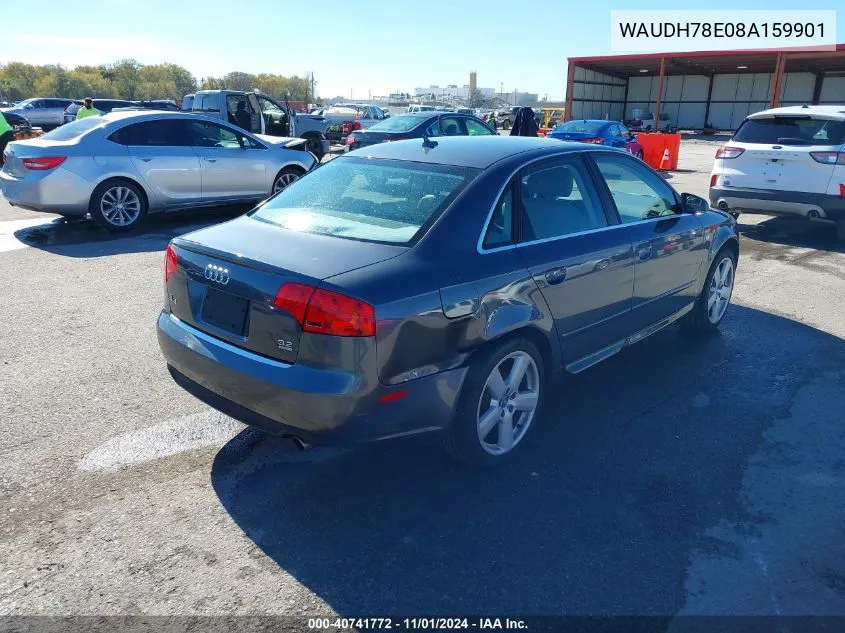 2008 Audi A4 3.2 VIN: WAUDH78E08A159901 Lot: 40741772