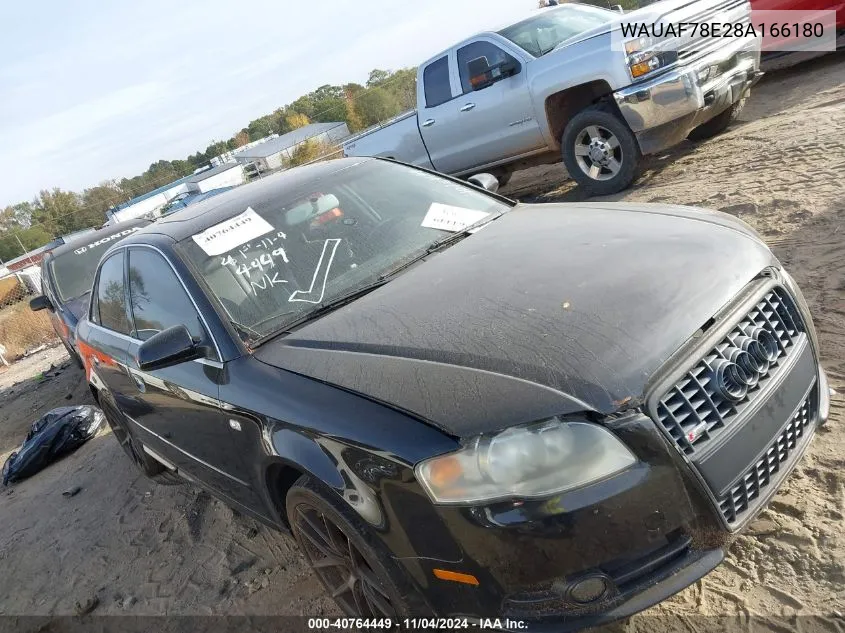 2008 Audi A4 2.0T/2.0T Special Edition VIN: WAUAF78E28A166180 Lot: 40764449