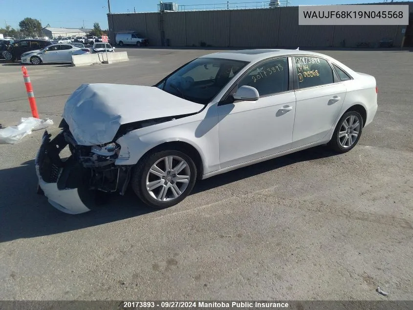 WAUJF68K19N045568 2009 Audi A4 2.0T