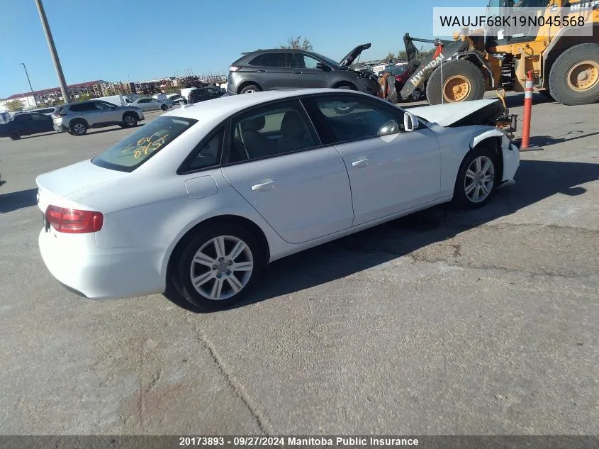 WAUJF68K19N045568 2009 Audi A4 2.0T