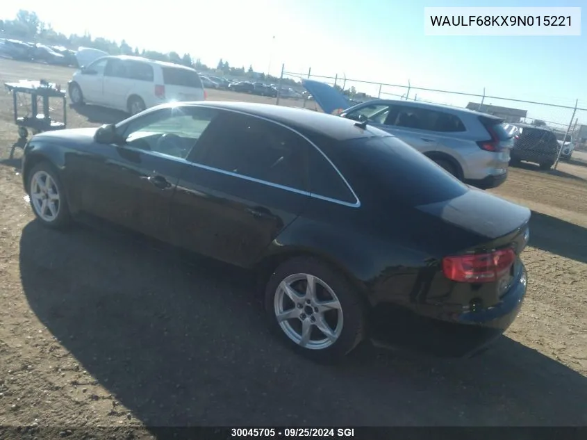 WAULF68KX9N015221 2009 Audi A4 2.0T Quattro