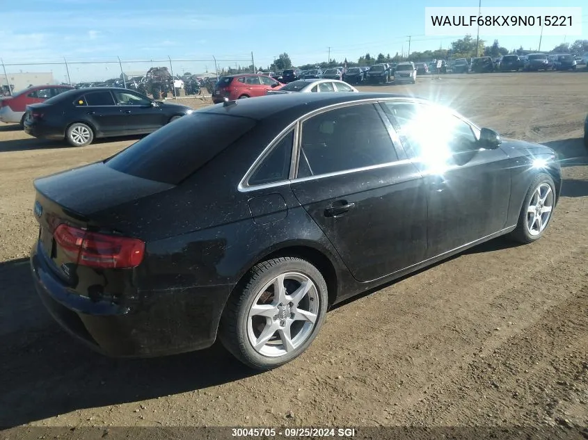 WAULF68KX9N015221 2009 Audi A4 2.0T Quattro