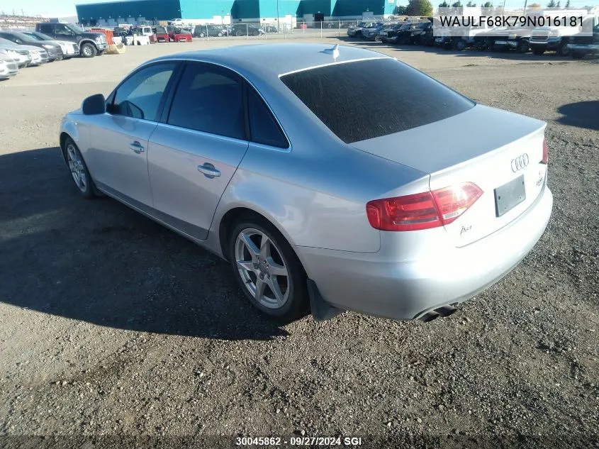 WAULF68K79N016181 2009 Audi A4 2.0T Quattro