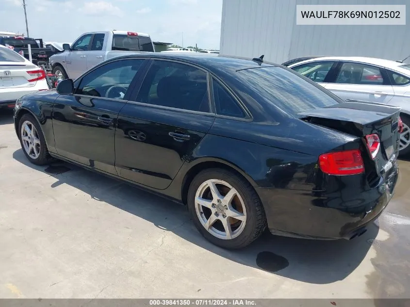 WAULF78K69N012502 2009 Audi A4 2.0T Premium