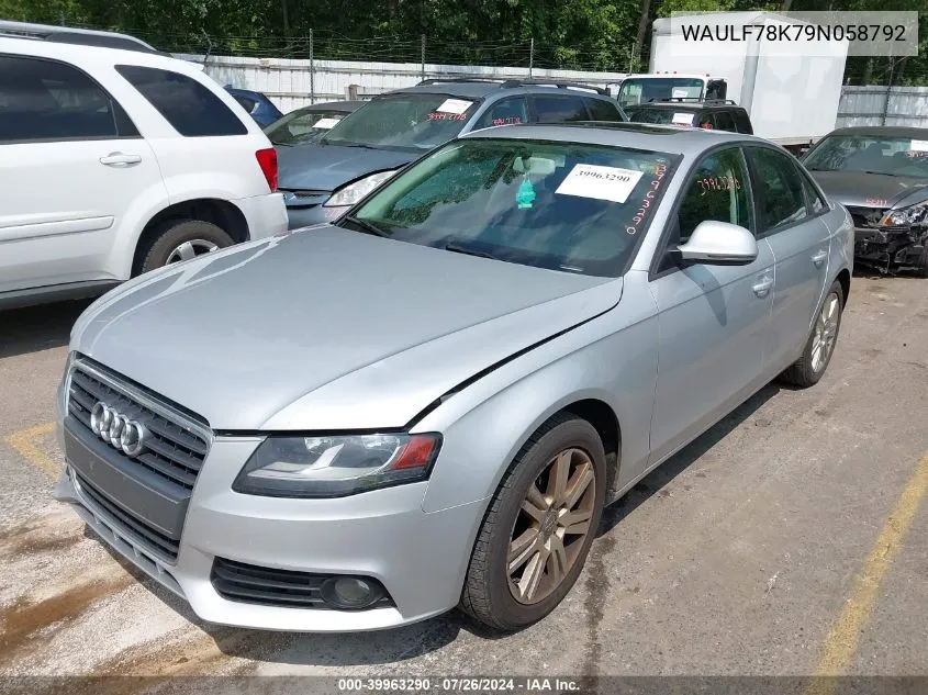 WAULF78K79N058792 2009 Audi A4 2.0T Premium