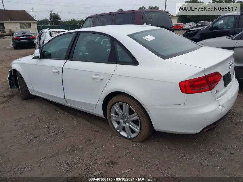 WAULF78K39N066517 2009 Audi A4 2.0T Premium