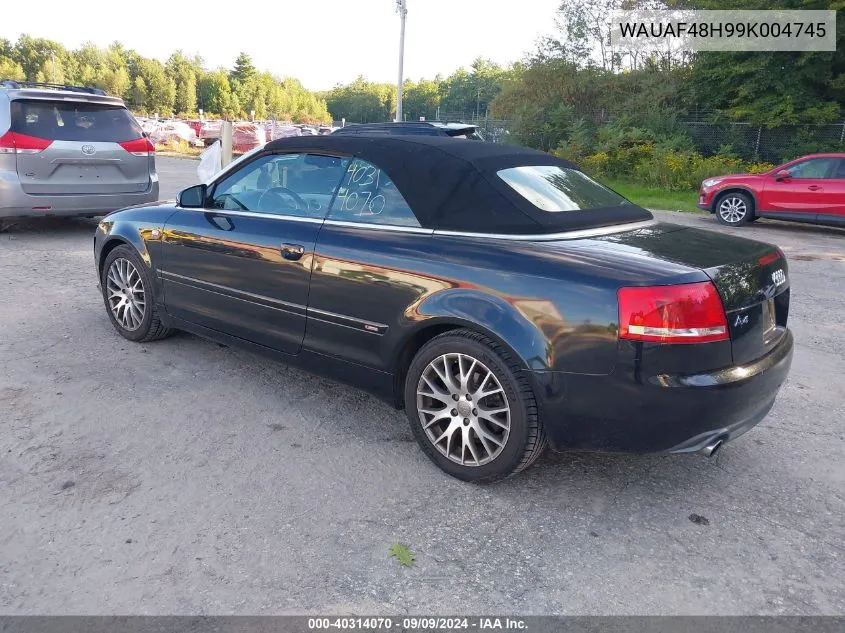 WAUAF48H99K004745 2009 Audi A4 2.0T/2.0T Special Edition