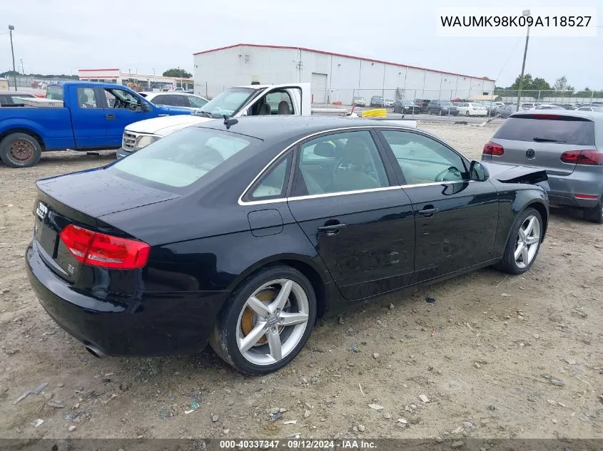 2009 Audi A4 3.2 Premium Plus VIN: WAUMK98K09A118527 Lot: 40337347