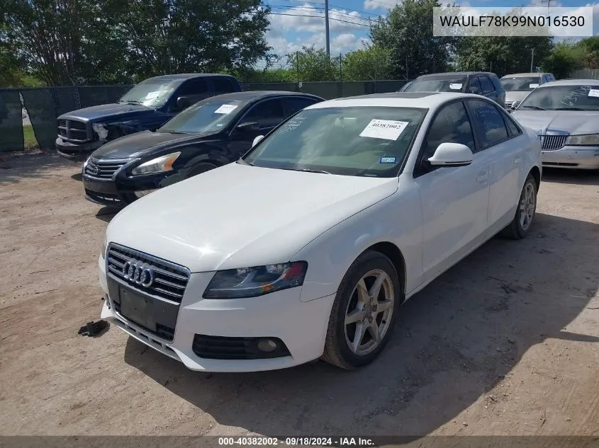 2009 Audi A4 2.0T Premium VIN: WAULF78K99N016530 Lot: 40382002