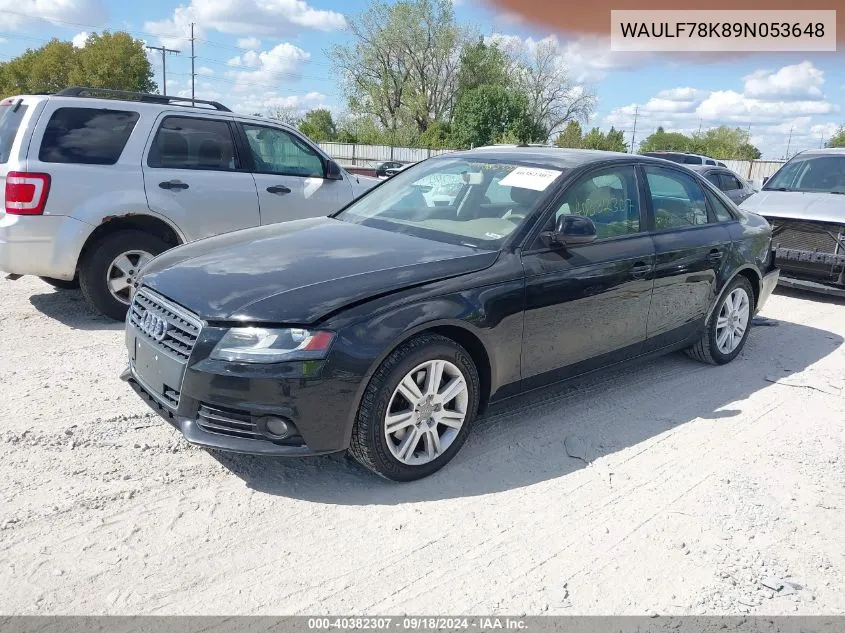 WAULF78K89N053648 2009 Audi A4 2.0T Premium