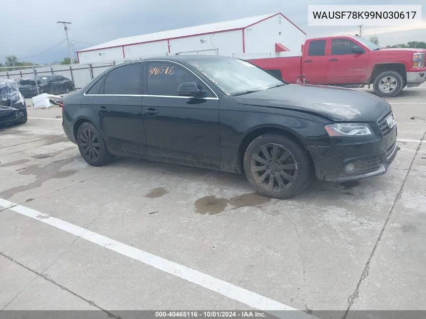 WAUSF78K99N030617 2009 Audi A4 2.0T Premium