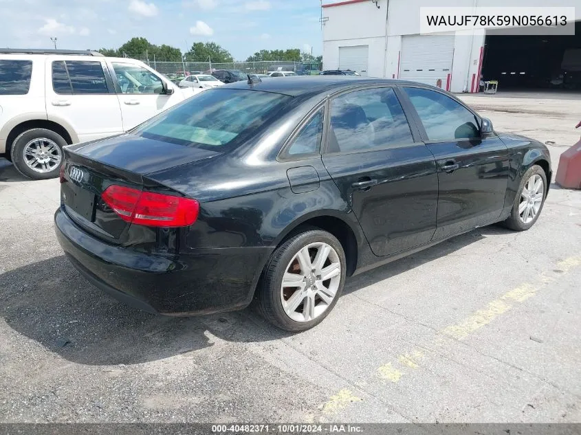 2009 Audi A4 2.0T Premium VIN: WAUJF78K59N056613 Lot: 40482371